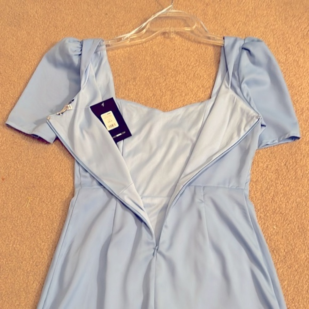 NWT Baby Blue Sweetheart neckline mini dress by Fashion Nova, size Medium - Picture 14 of 15